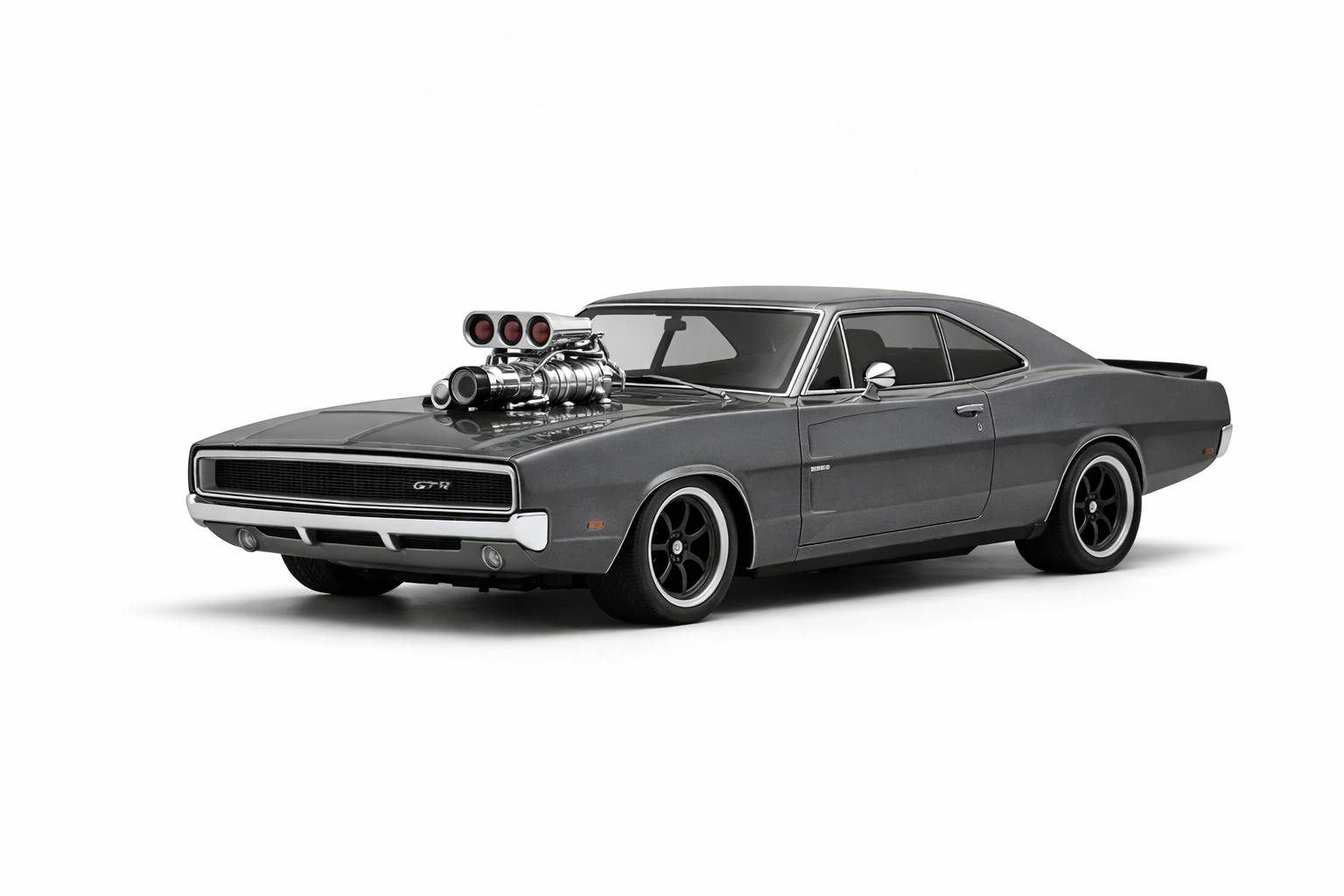 Kyosho Fazer – 1970 Dodge Charger Supercharged VE Gray