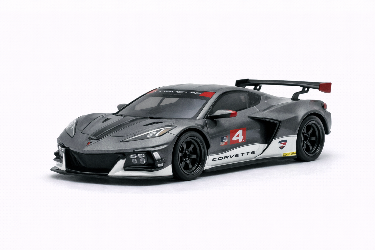Kyosho Mini-Z RWD – Chevrolet Corvette C8.R Gunmetal / White